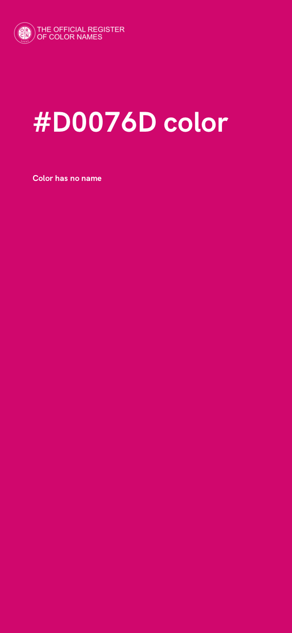 #D0076D color image
