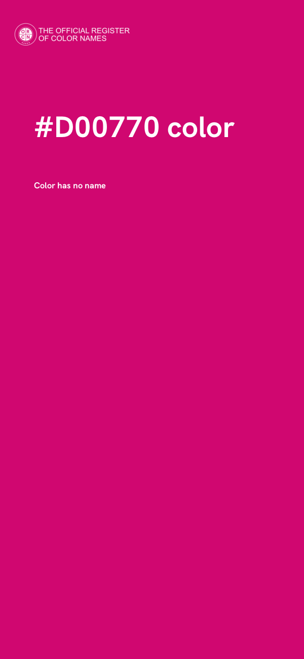 #D00770 color image