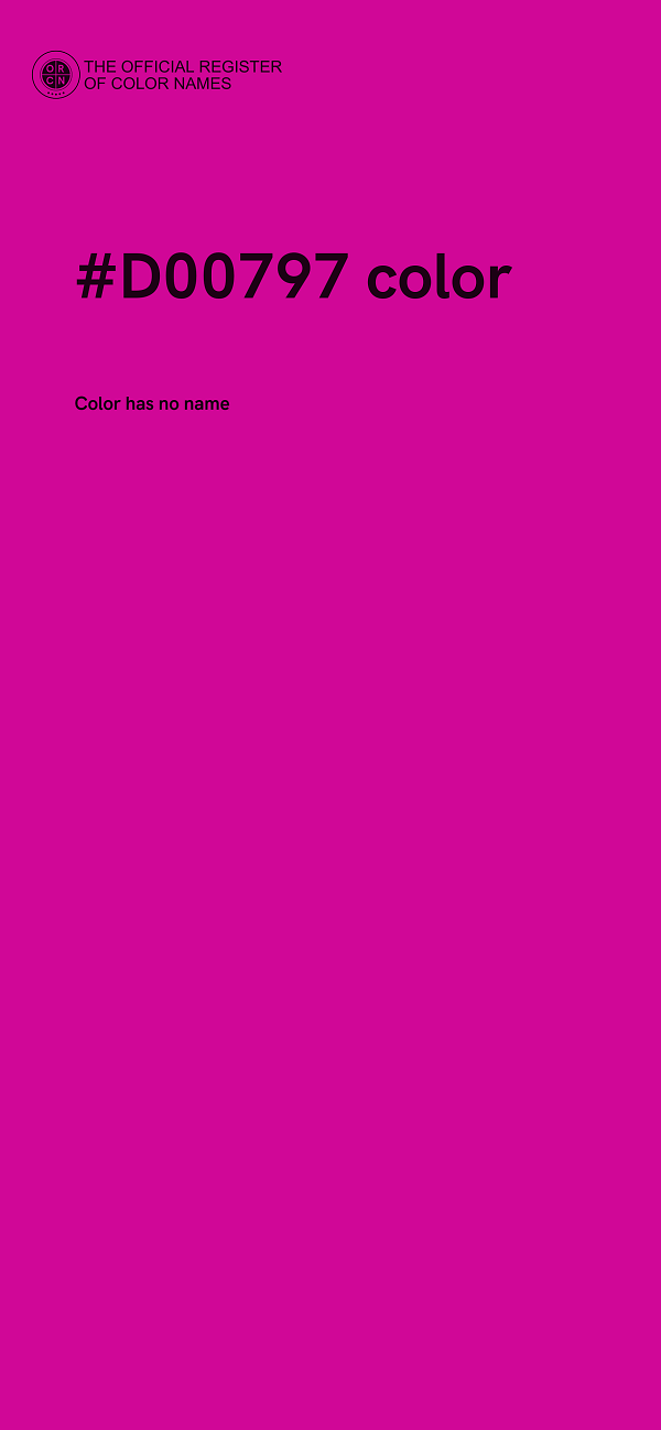 #D00797 color image