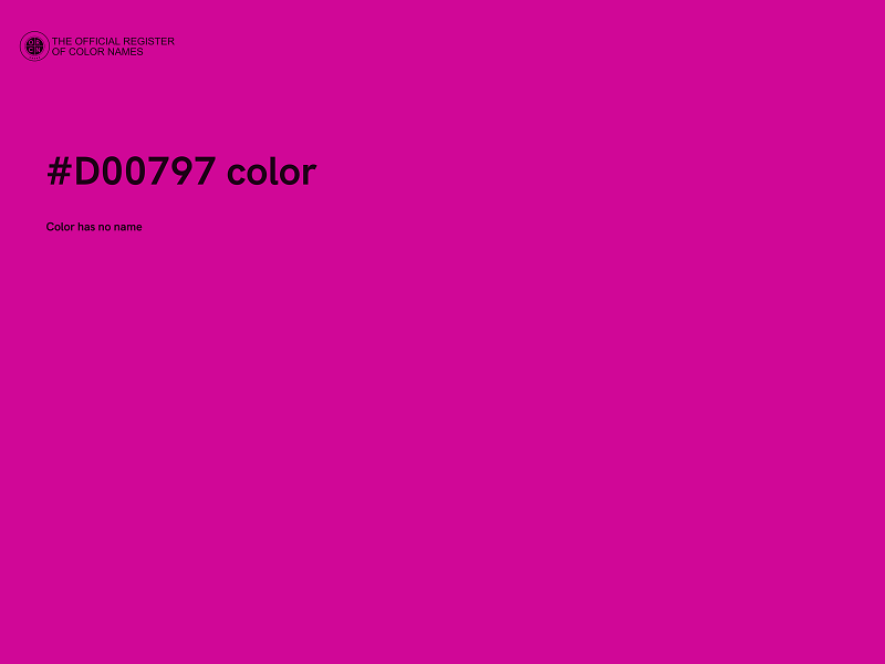 #D00797 color image
