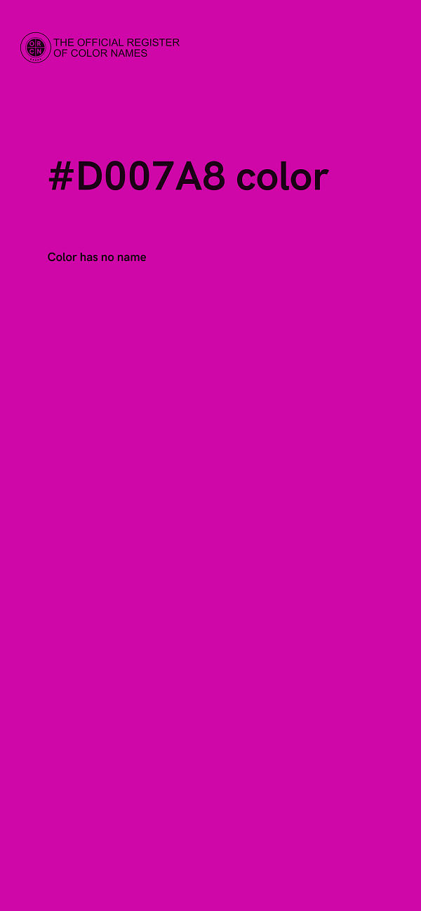 #D007A8 color image