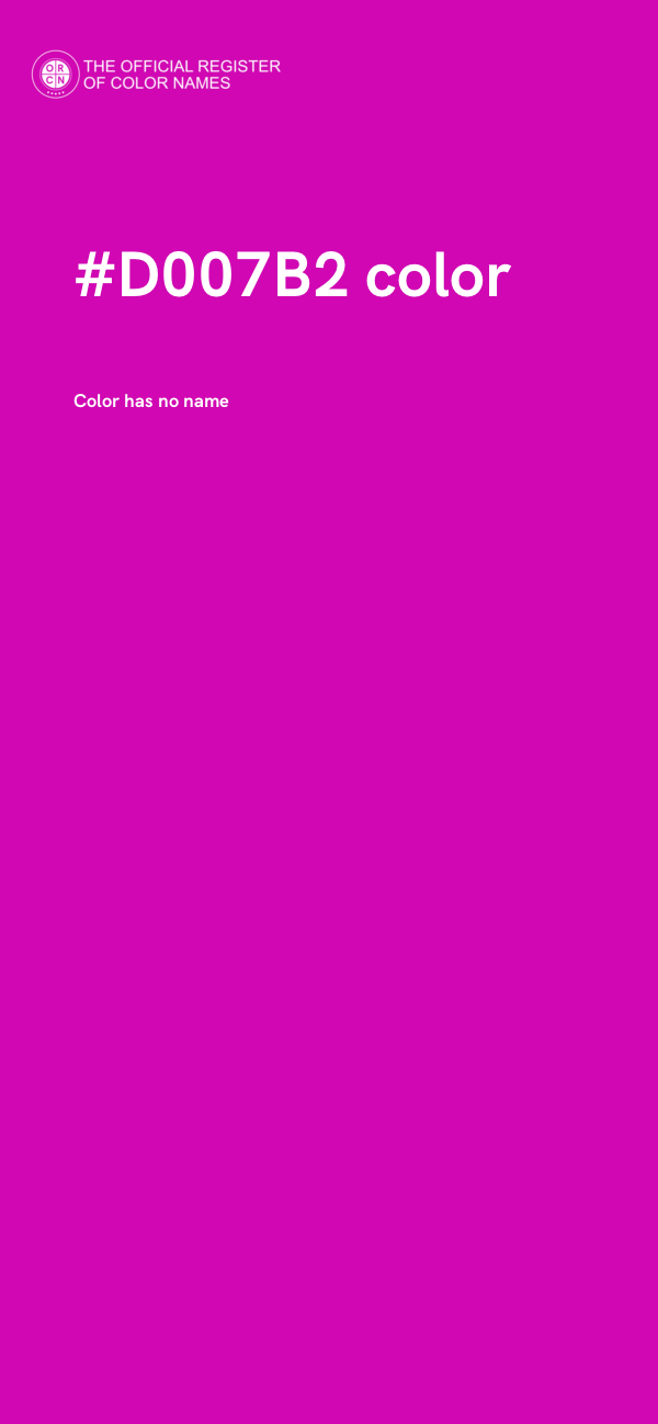 #D007B2 color image