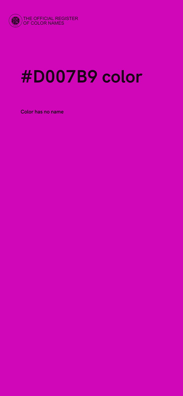 #D007B9 color image