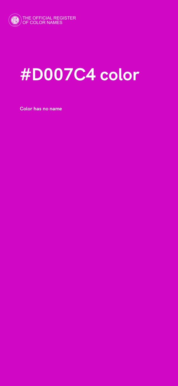 #D007C4 color image