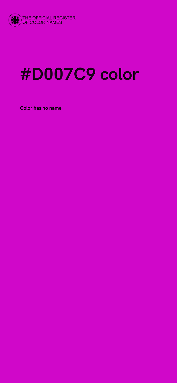 #D007C9 color image
