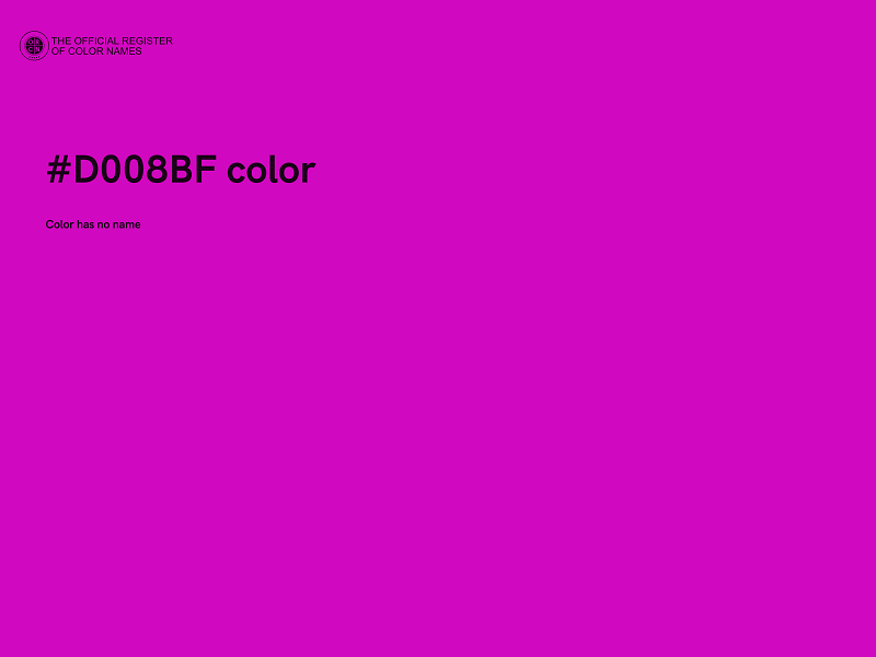 #D008BF color image