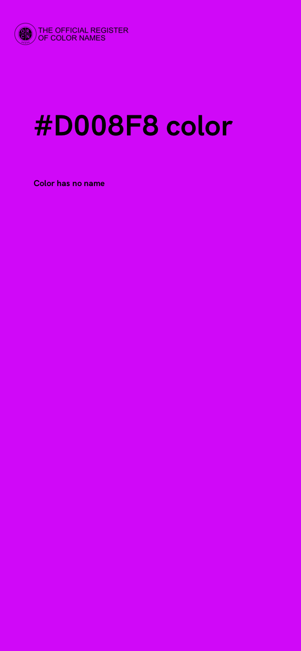 #D008F8 color image
