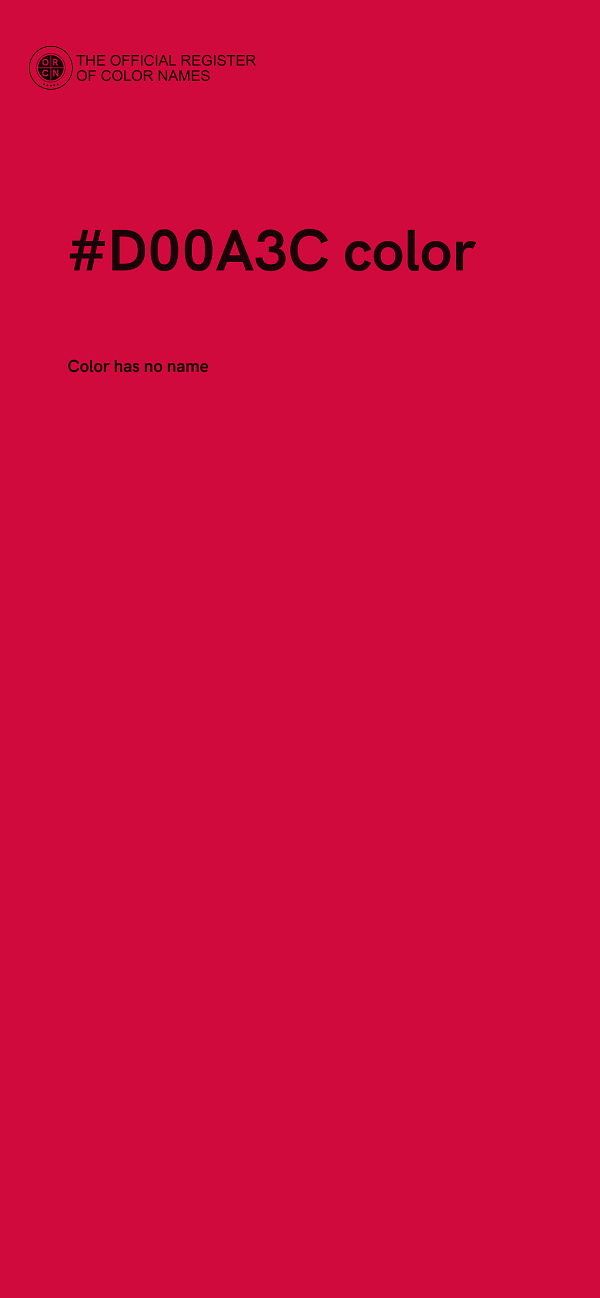 #D00A3C color image