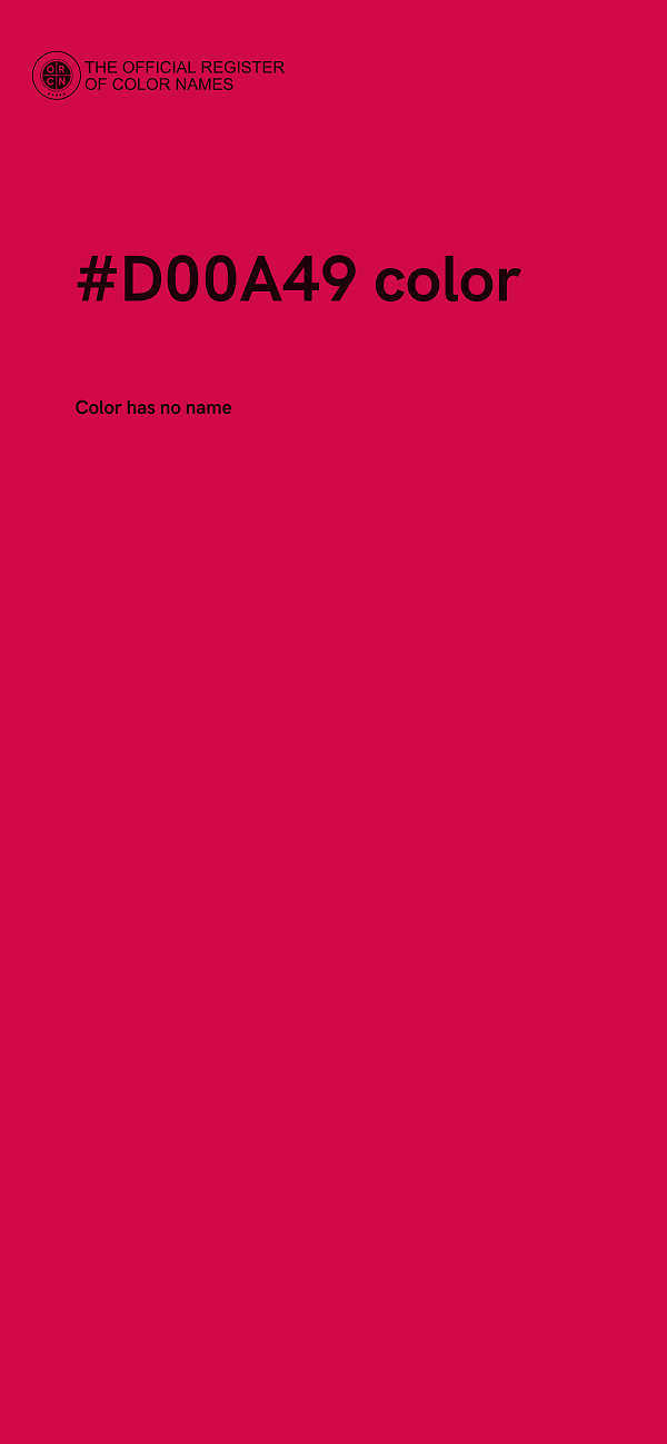 #D00A49 color image