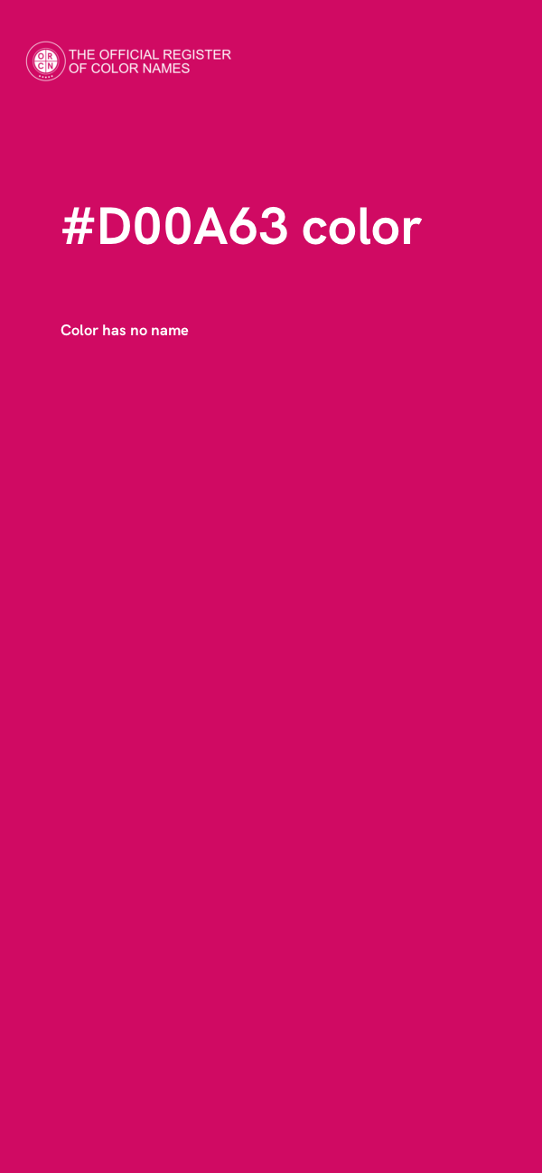 #D00A63 color image