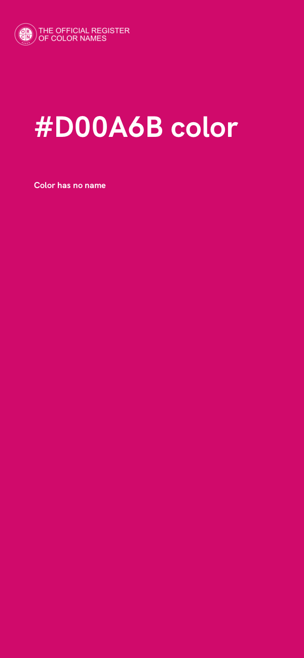#D00A6B color image