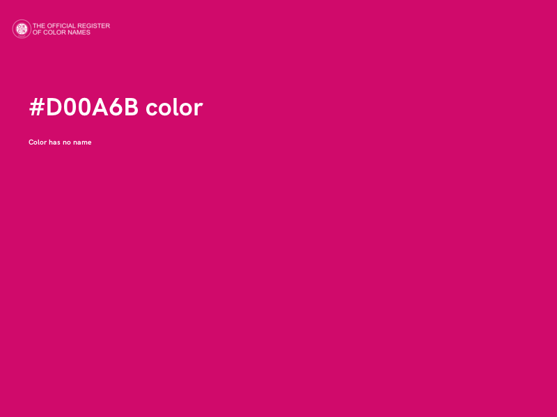 #D00A6B color image