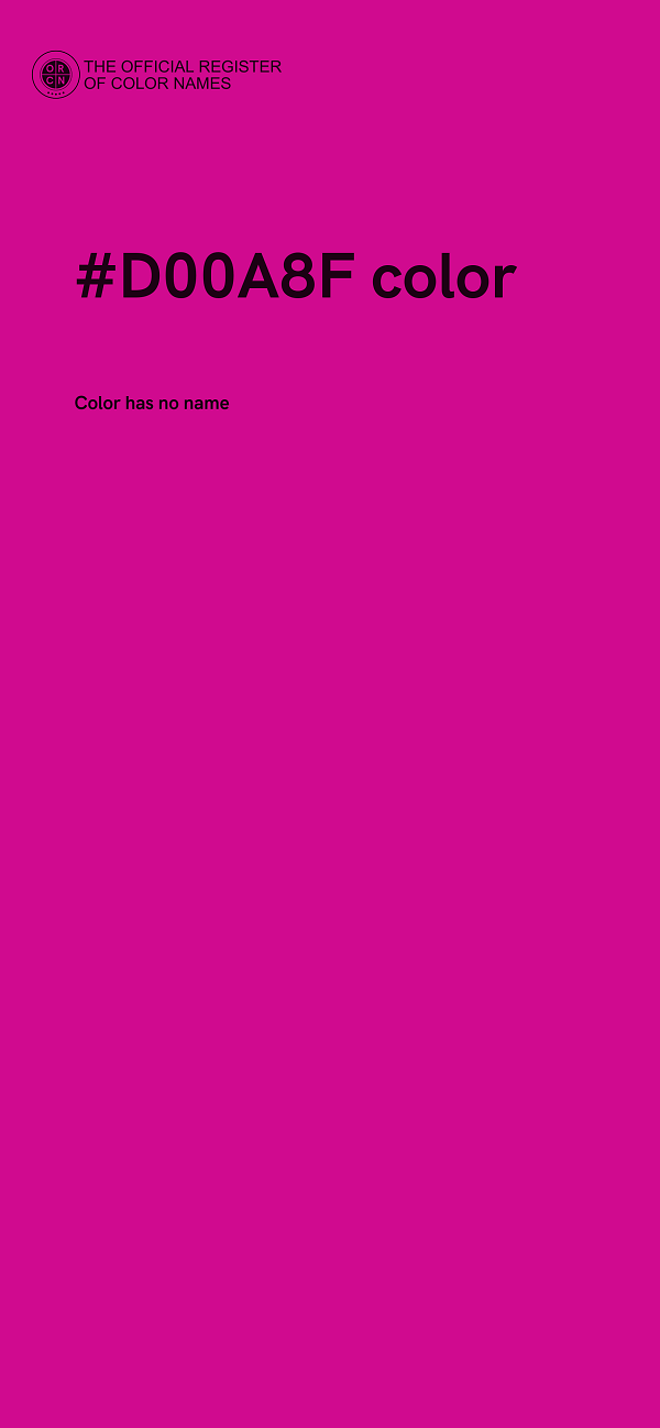 #D00A8F color image