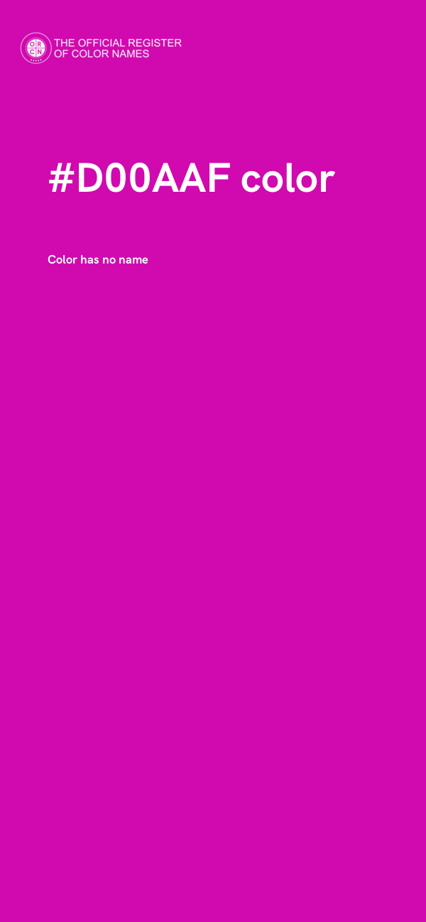 #D00AAF color image