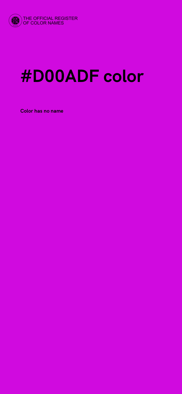 #D00ADF color image
