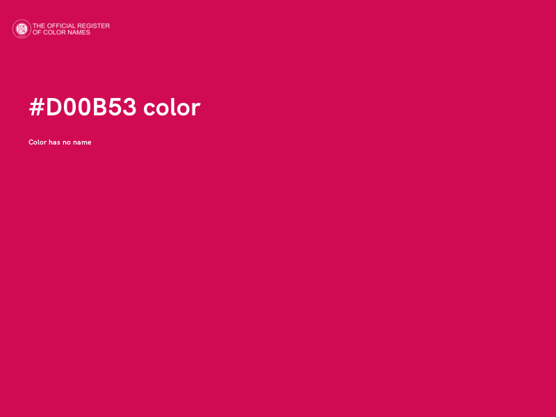 #D00B53 color image