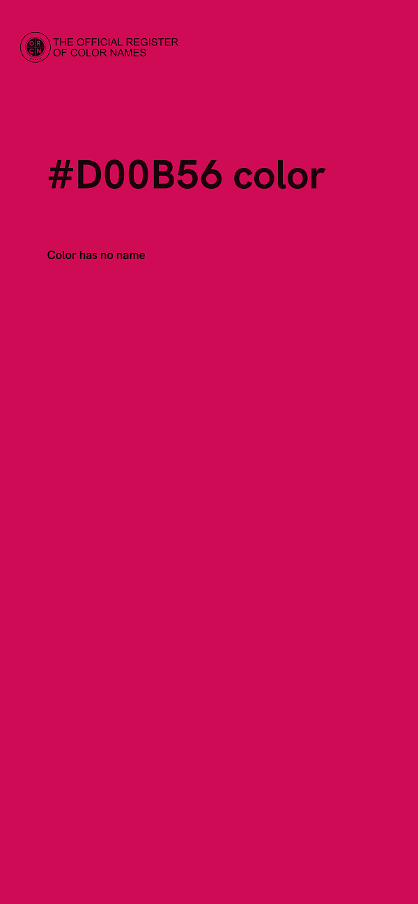 #D00B56 color image