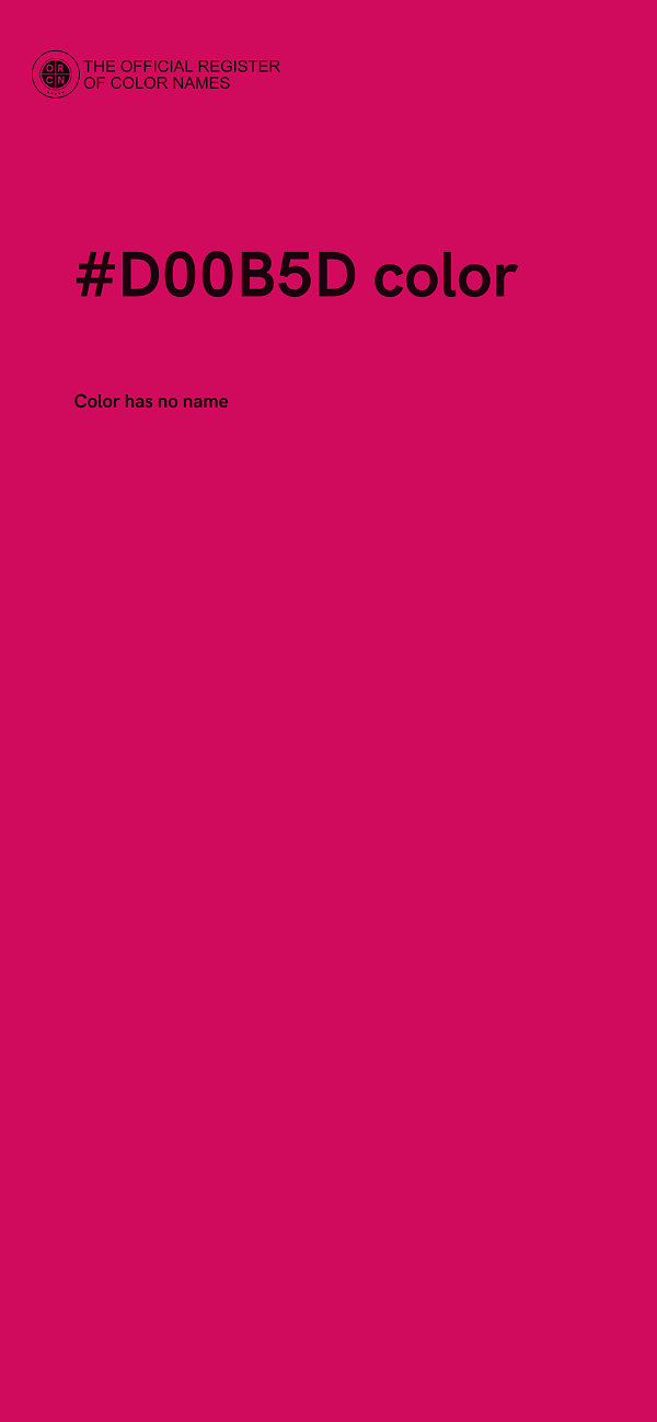 #D00B5D color image