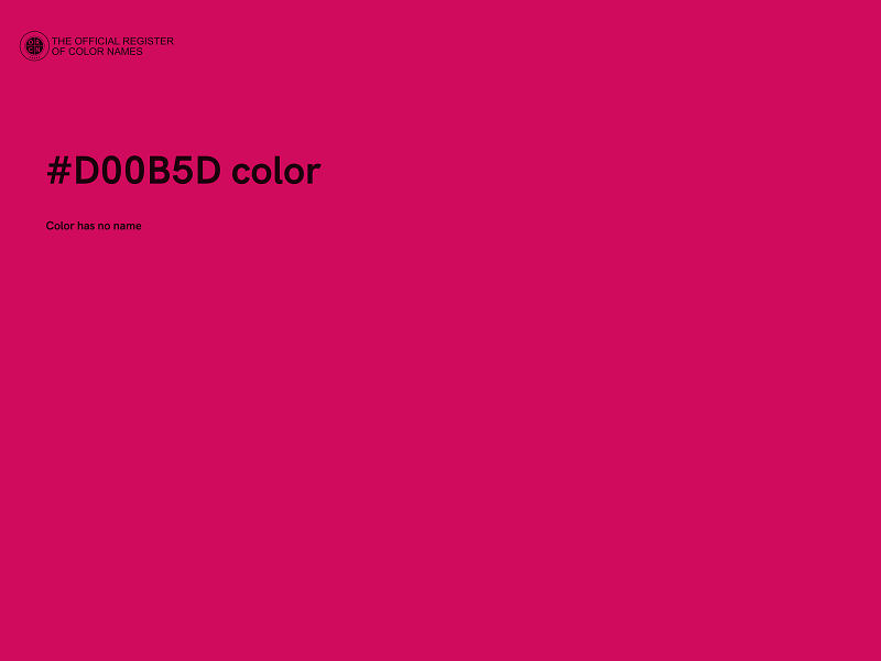 #D00B5D color image
