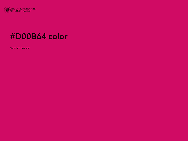 #D00B64 color image