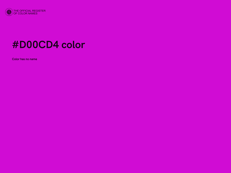 #D00CD4 color image