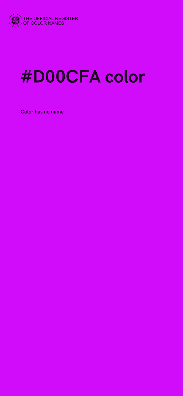 #D00CFA color image