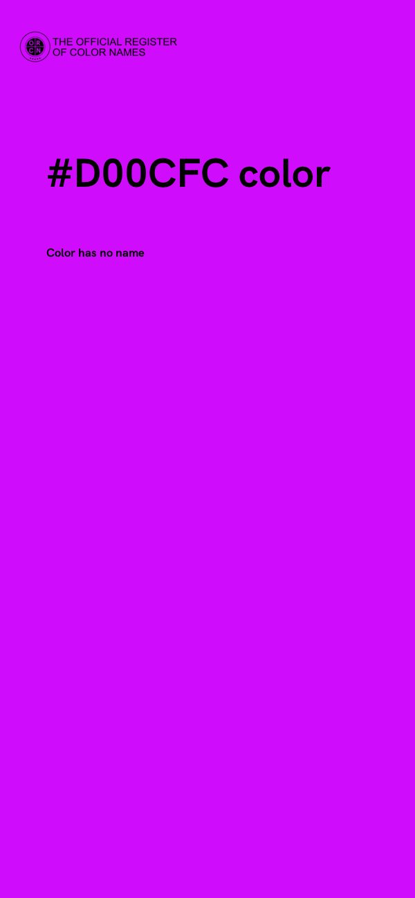 #D00CFC color image