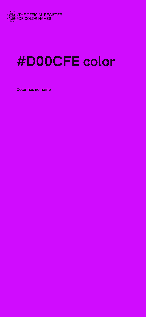 #D00CFE color image