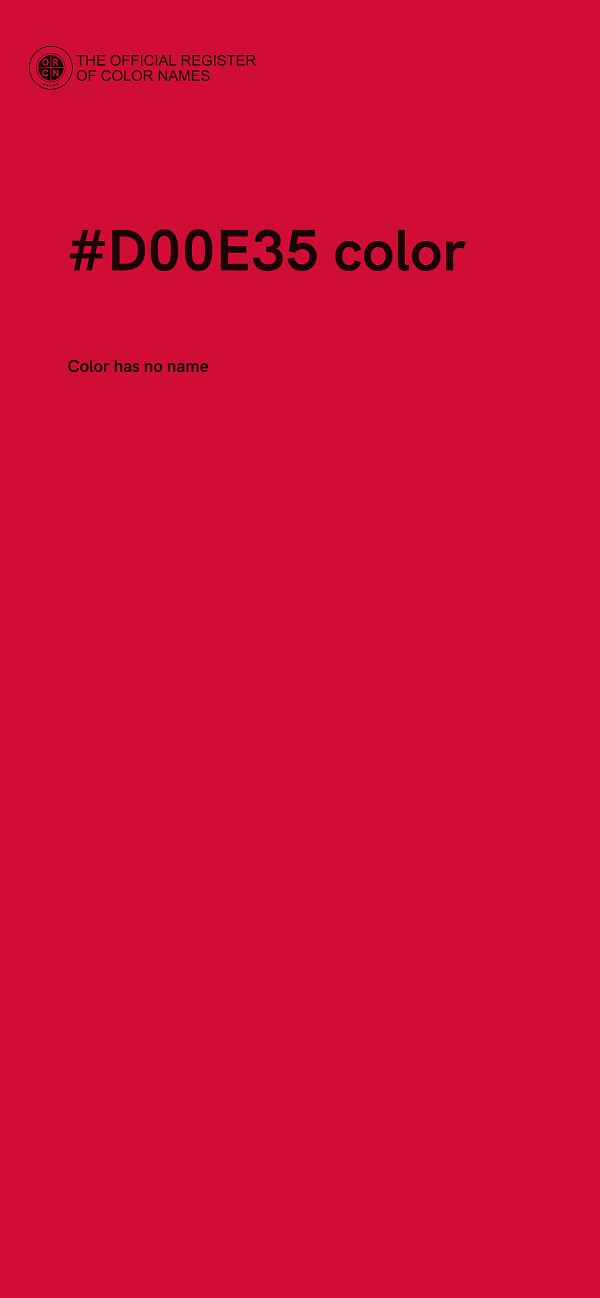#D00E35 color image