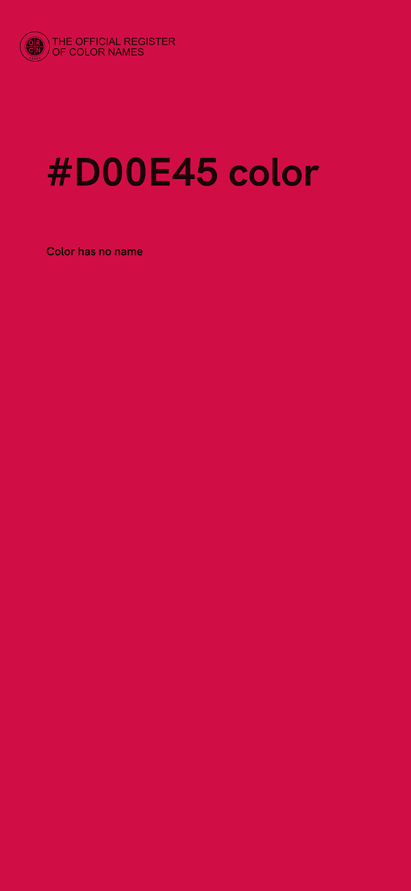 #D00E45 color image