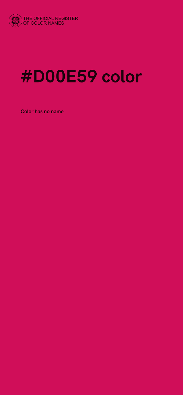 #D00E59 color image