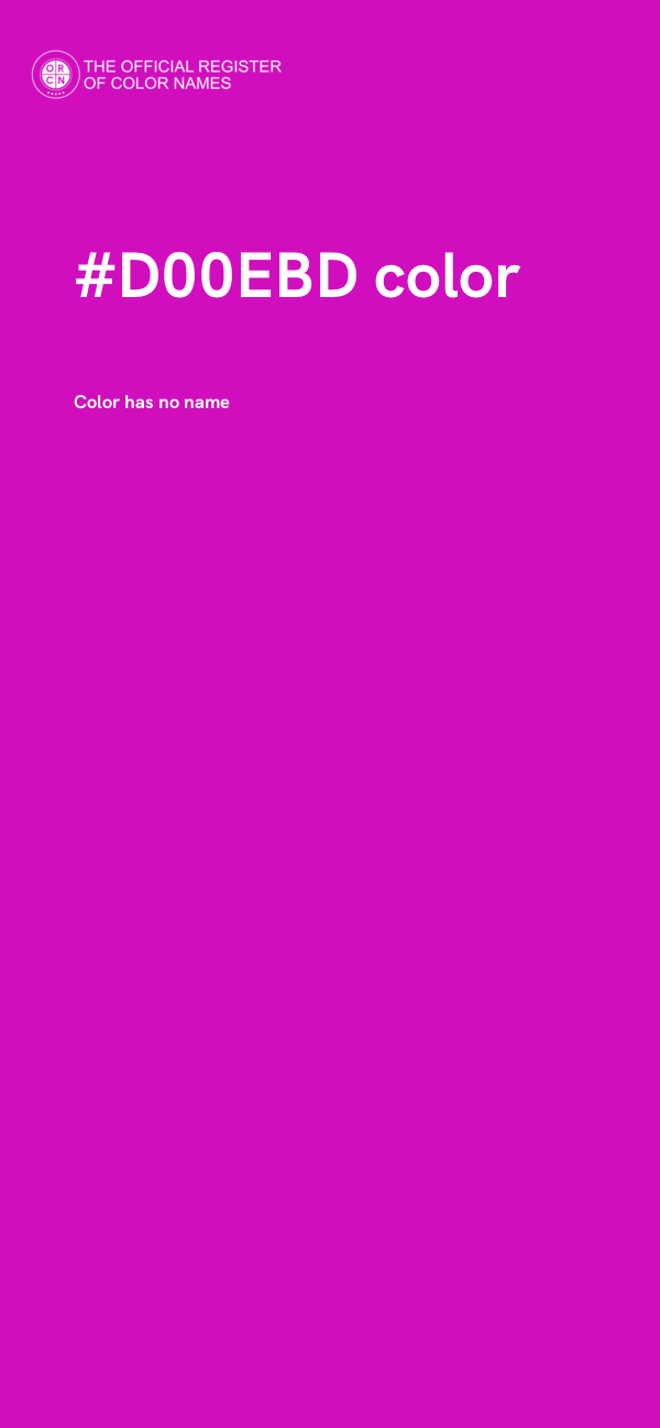 #D00EBD color image