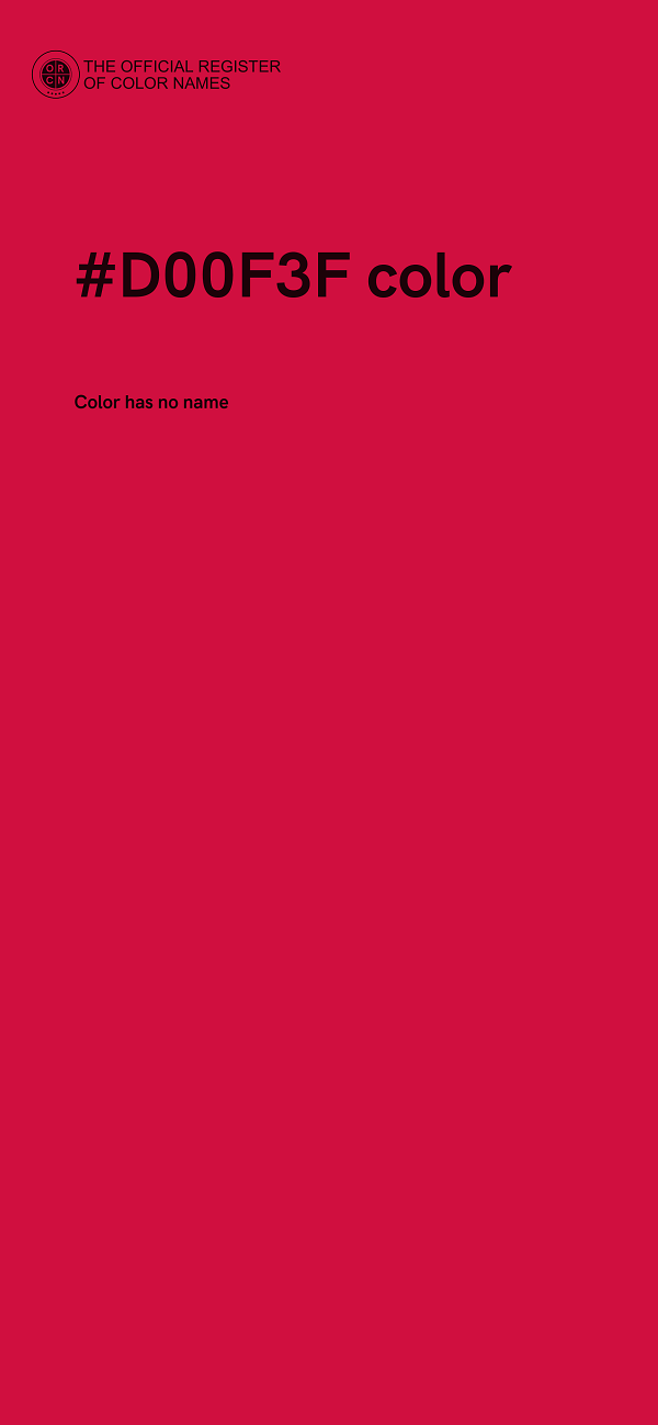 #D00F3F color image