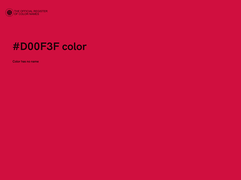 #D00F3F color image