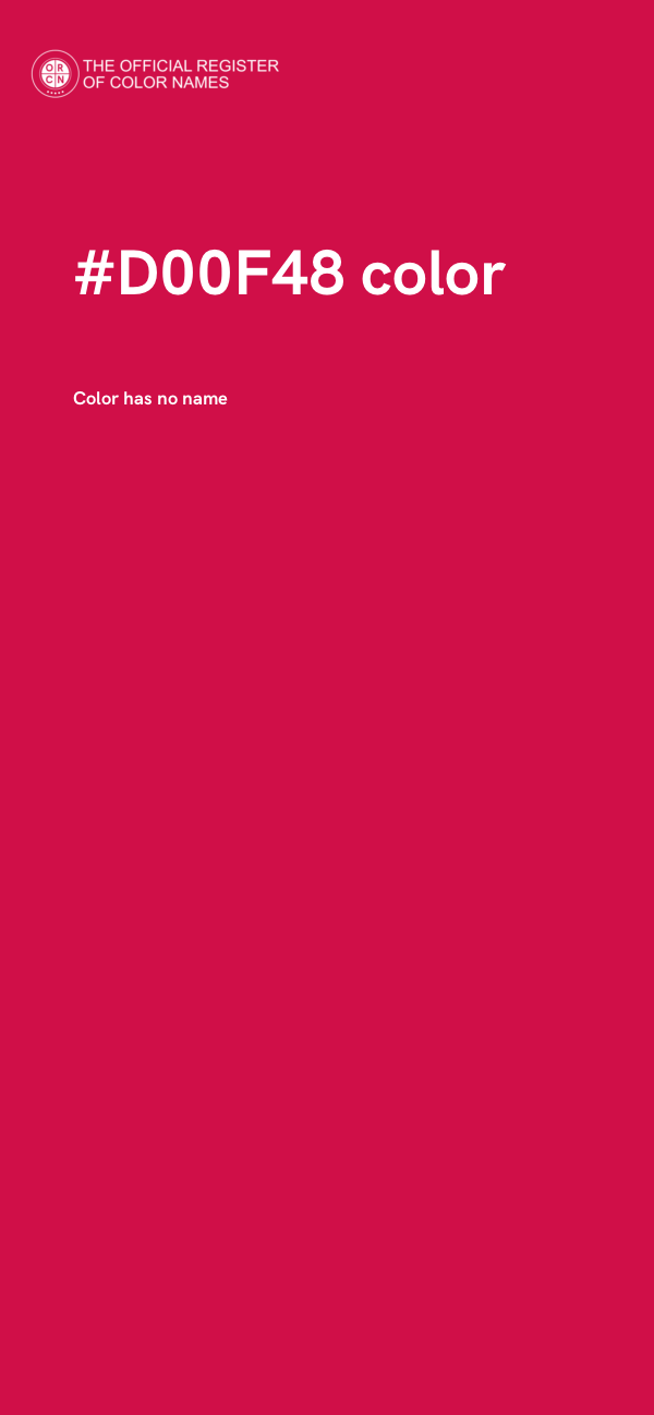 #D00F48 color image