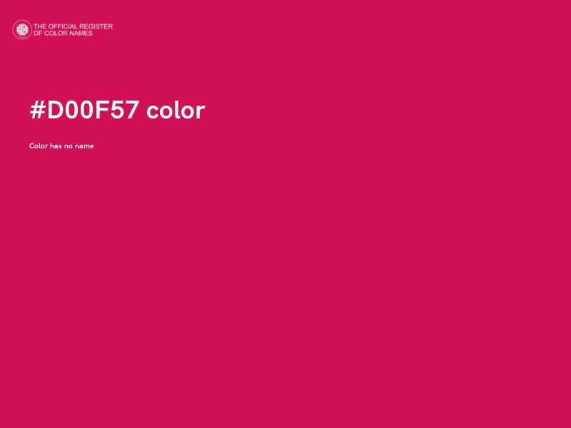#D00F57 color image