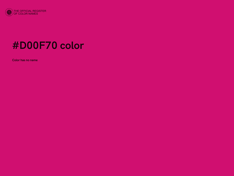 #D00F70 color image