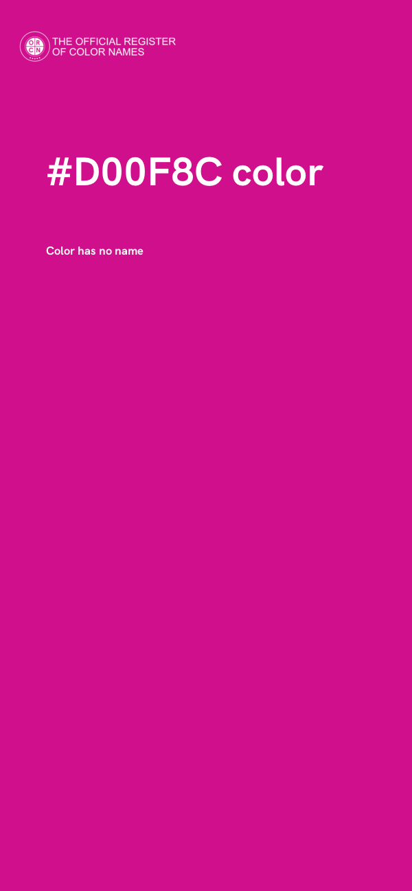 #D00F8C color image