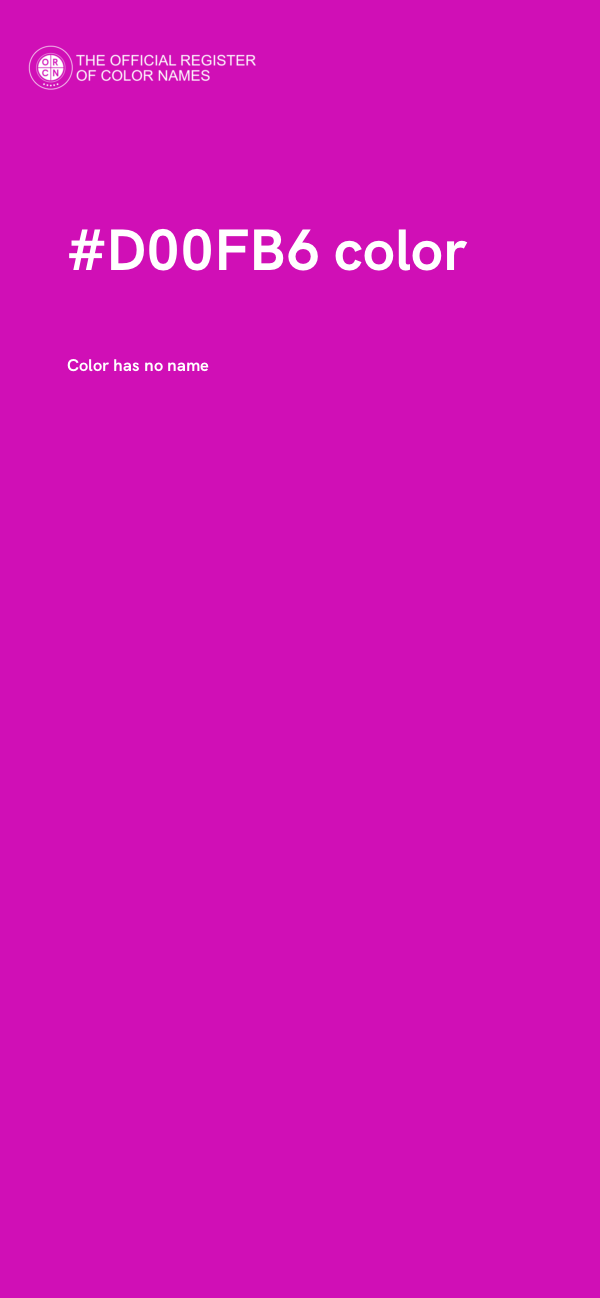 #D00FB6 color image