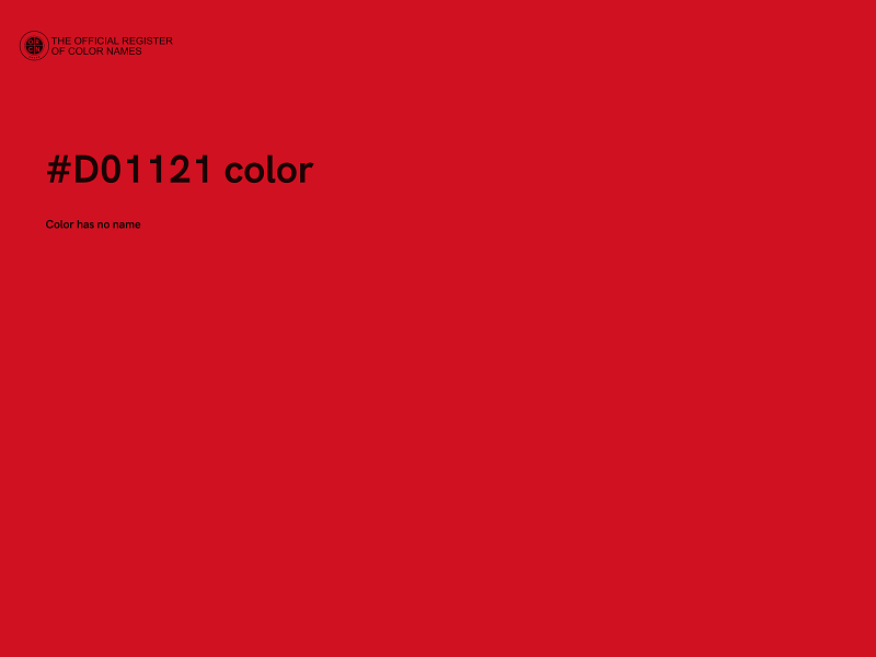 #D01121 color image
