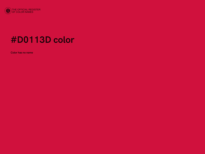 #D0113D color image