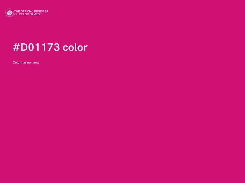 #D01173 color image