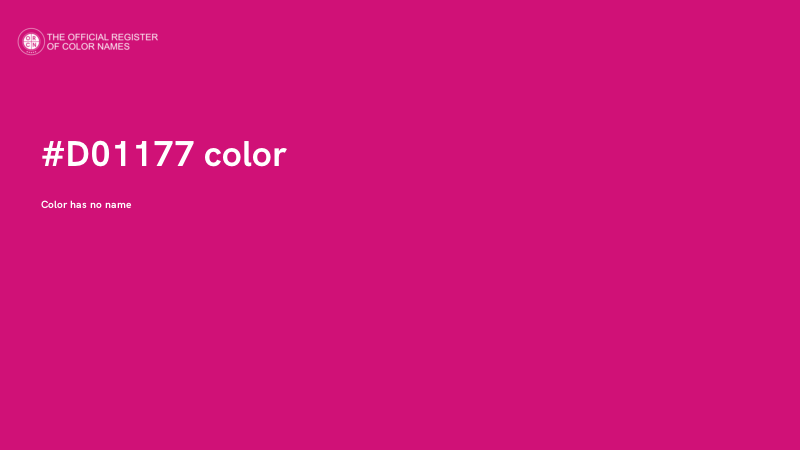 #D01177 color image