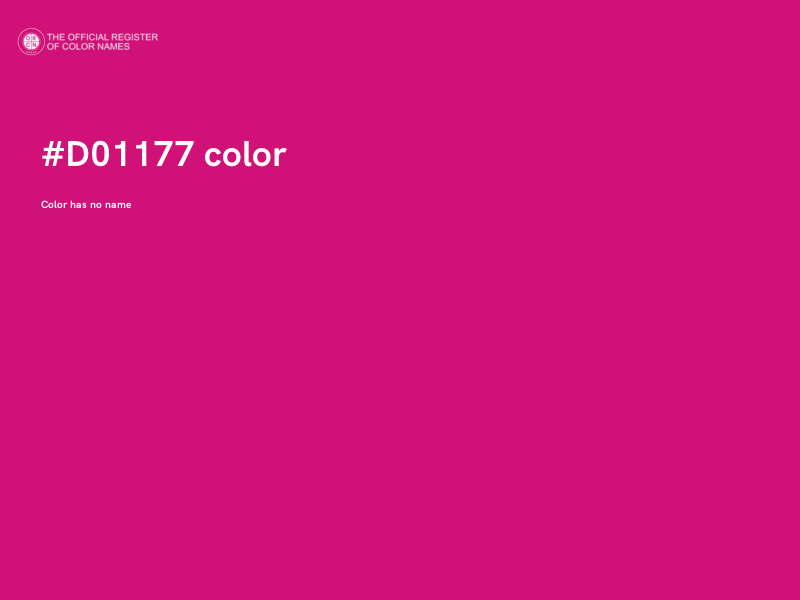 #D01177 color image