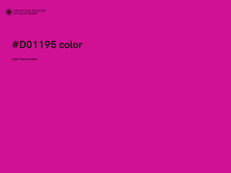 #D01195 color image