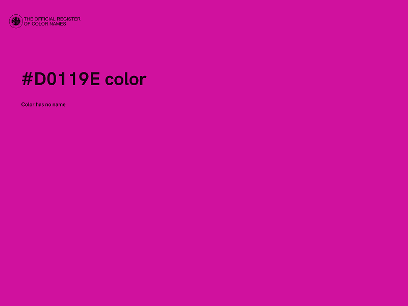 #D0119E color image