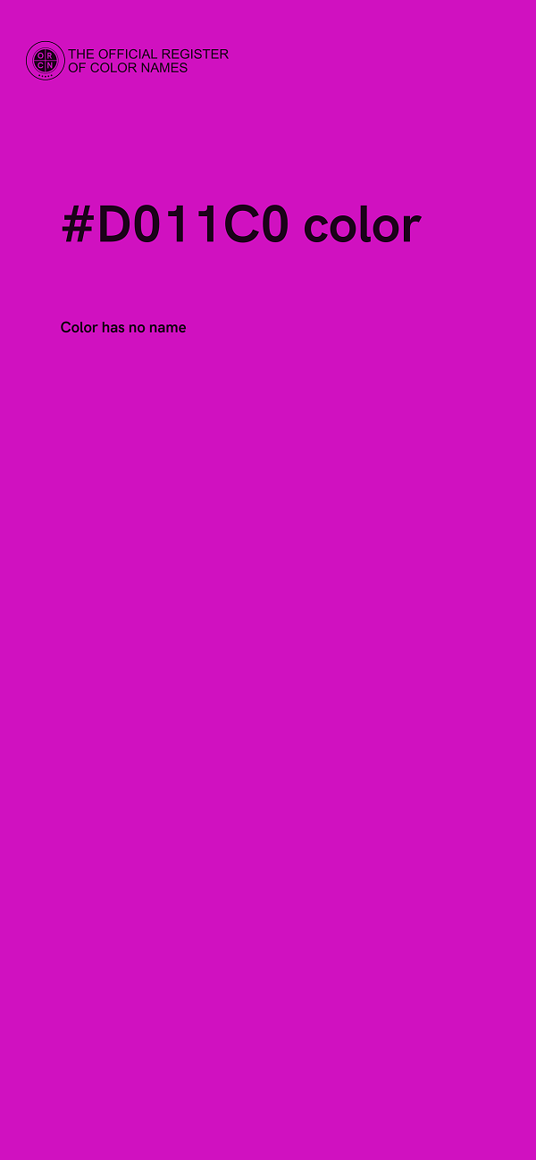 #D011C0 color image