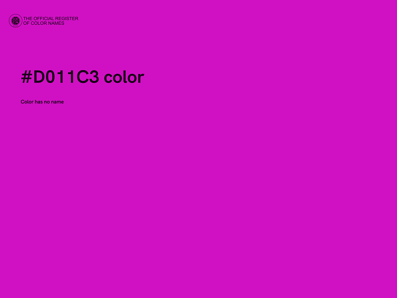 #D011C3 color image