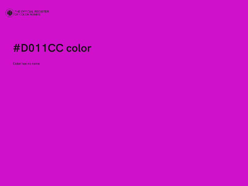 #D011CC color image