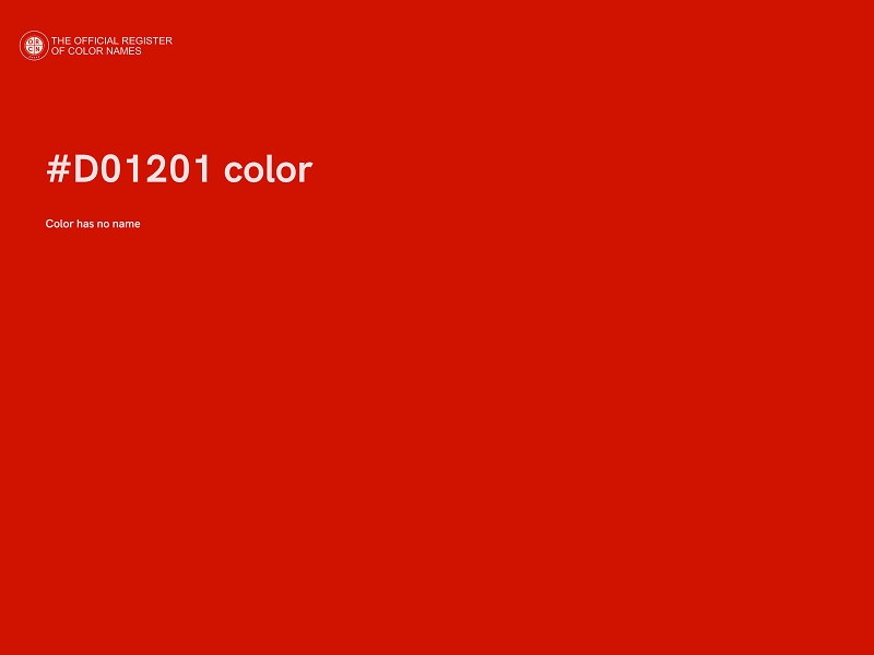 #D01201 color image